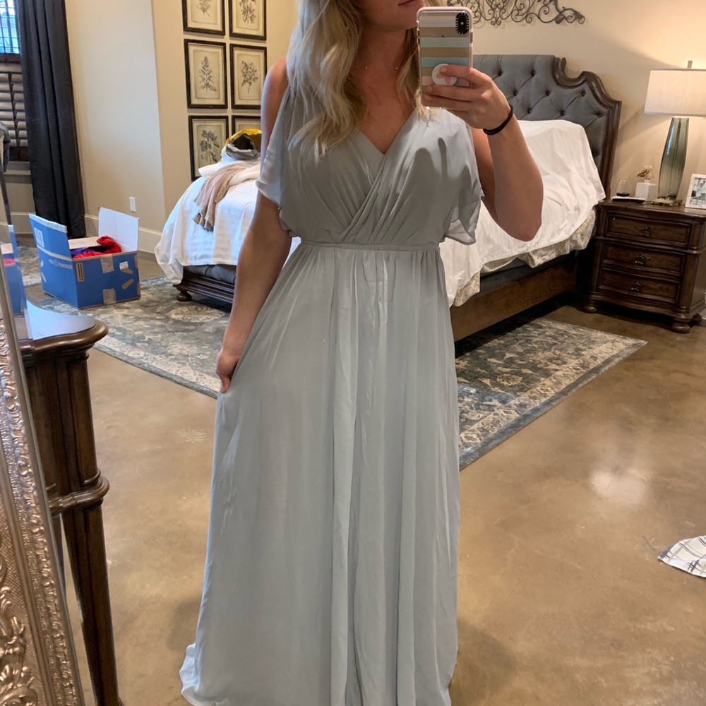 Grey Bridesmaids Dress